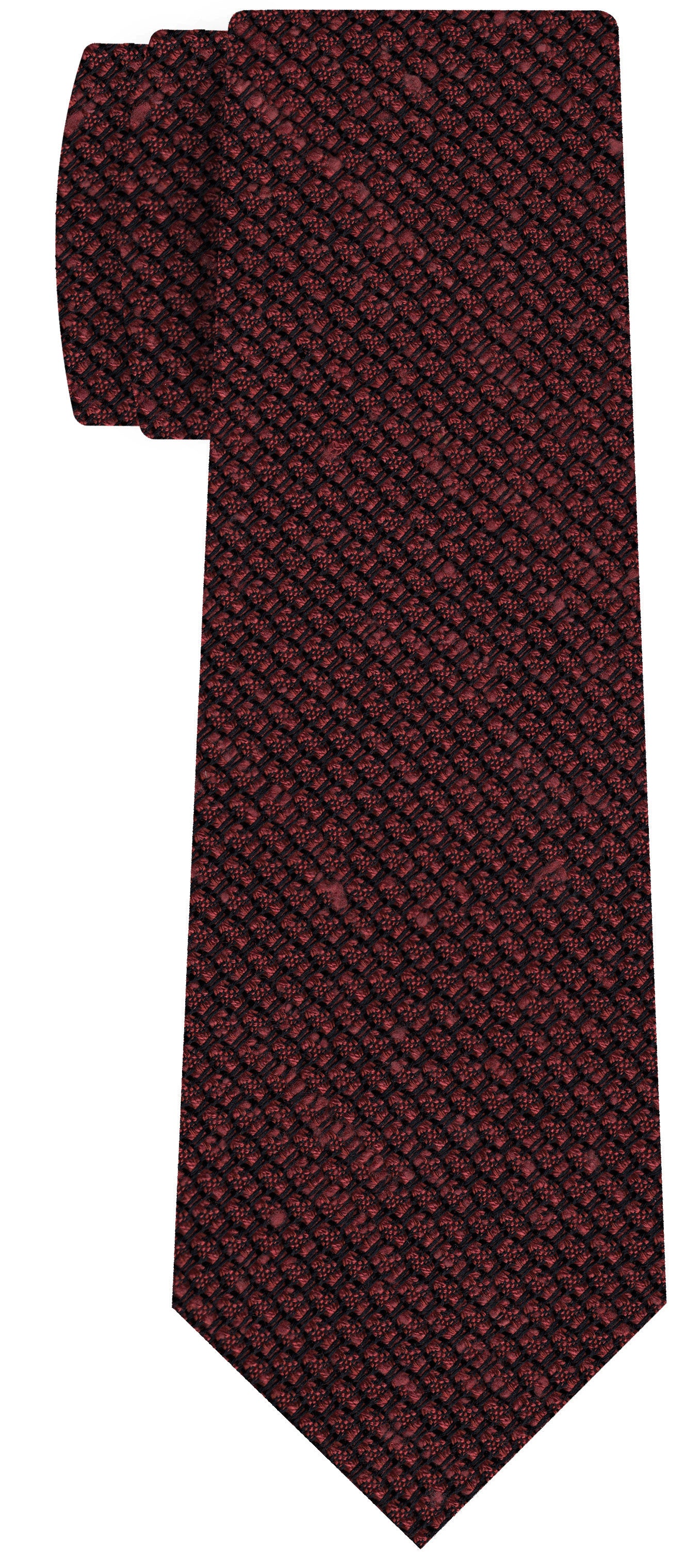 {[en]:Red Shantung Grenadine Grossa Silk Tie