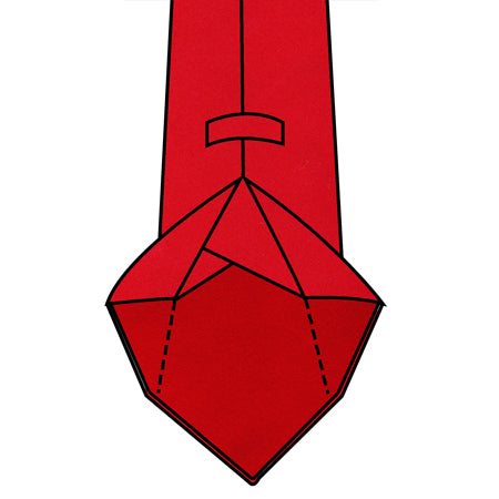 7-fold Unlined Tie Construction With Rolled Edges And No Tipping