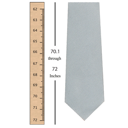 70.1 through 72 Inches (181.5 through 189 Centimeters) Tie Length