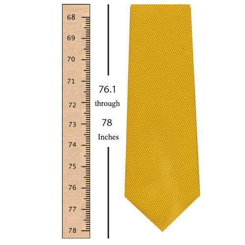 76.1 through 78 Inches (193.1 through 198 Centimeters) Tie Length
