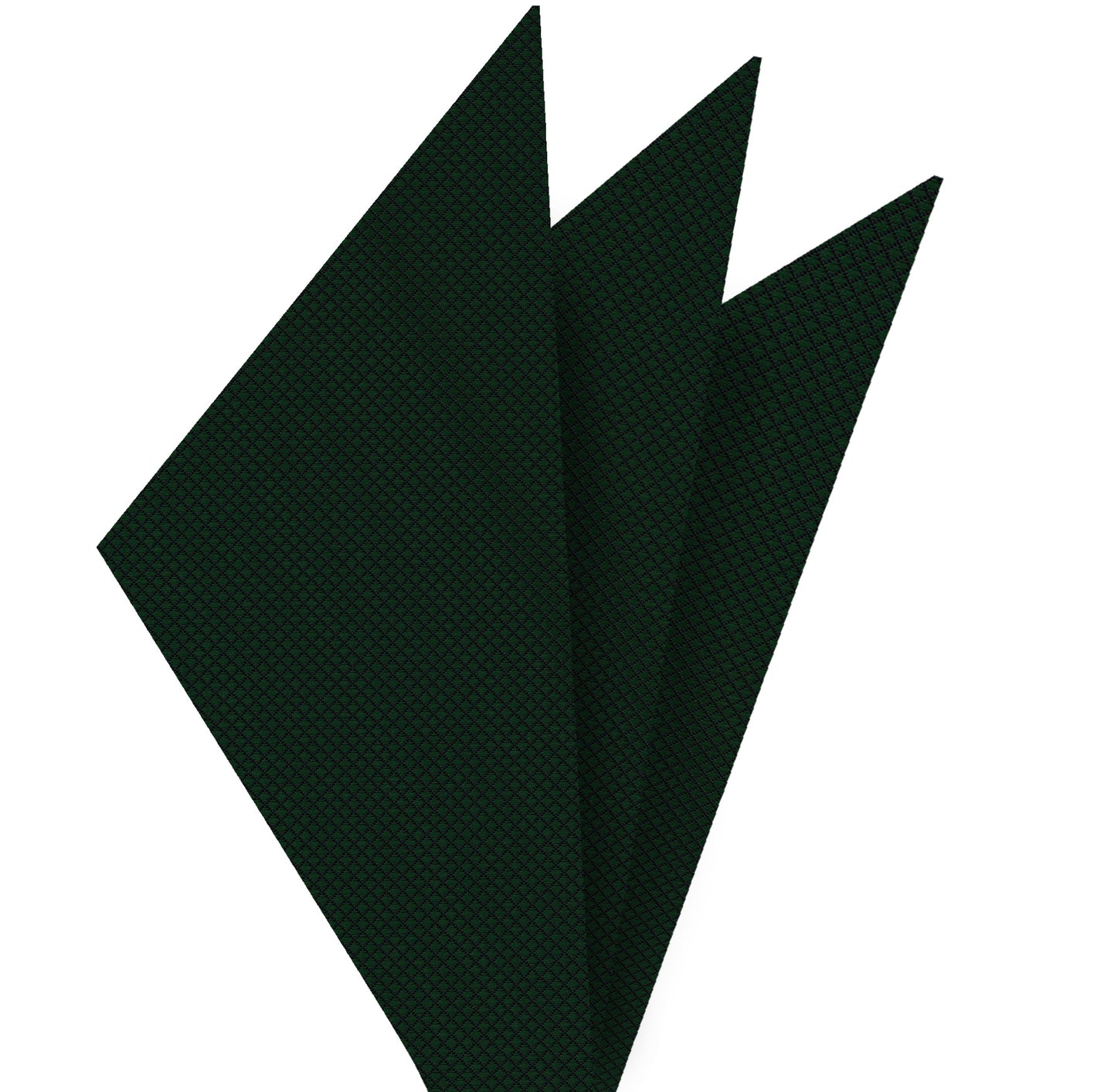 {[en]:Forest Green Diamond Weave Silk Tie