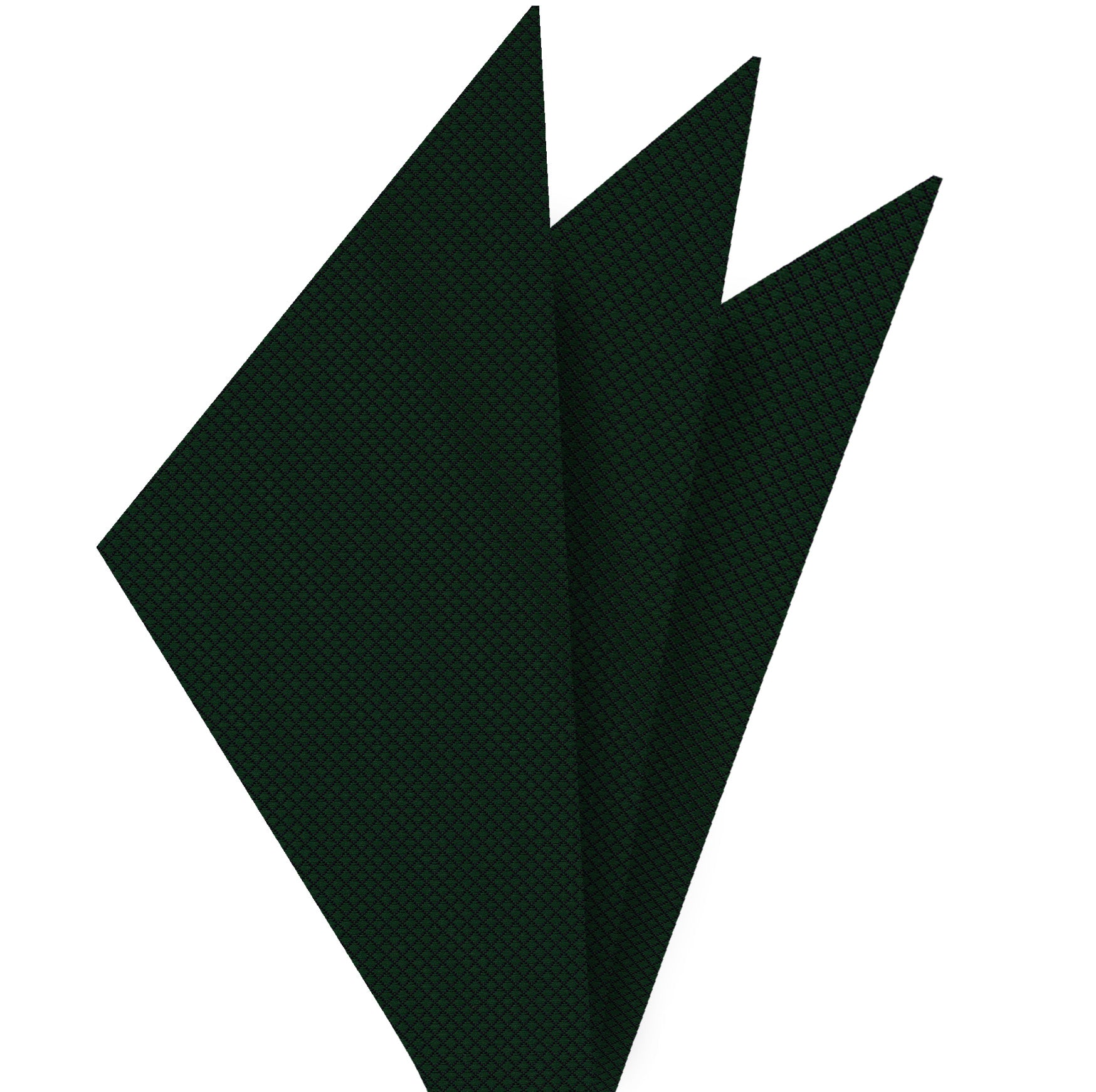 {[en]:Forest Green Diamond Weave Silk Tie