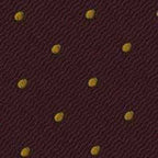 {[en]:Yellow/Gold Dots on Burgundy Pin-Dot Silk Bow Tie