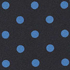 {[en]:Sky Blue on Midnight Blue Macclesfield Silk Tie