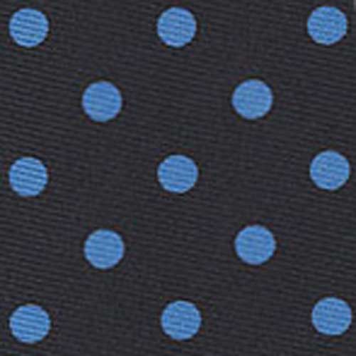 {[en]:Sky Blue on Midnight Blue Macclesfield Silk Tie