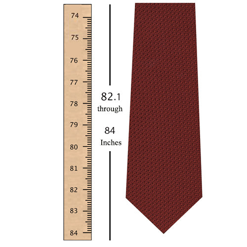 82.1 through 84 Inches (208.4 through 213.4 Centimeters) Tie Length