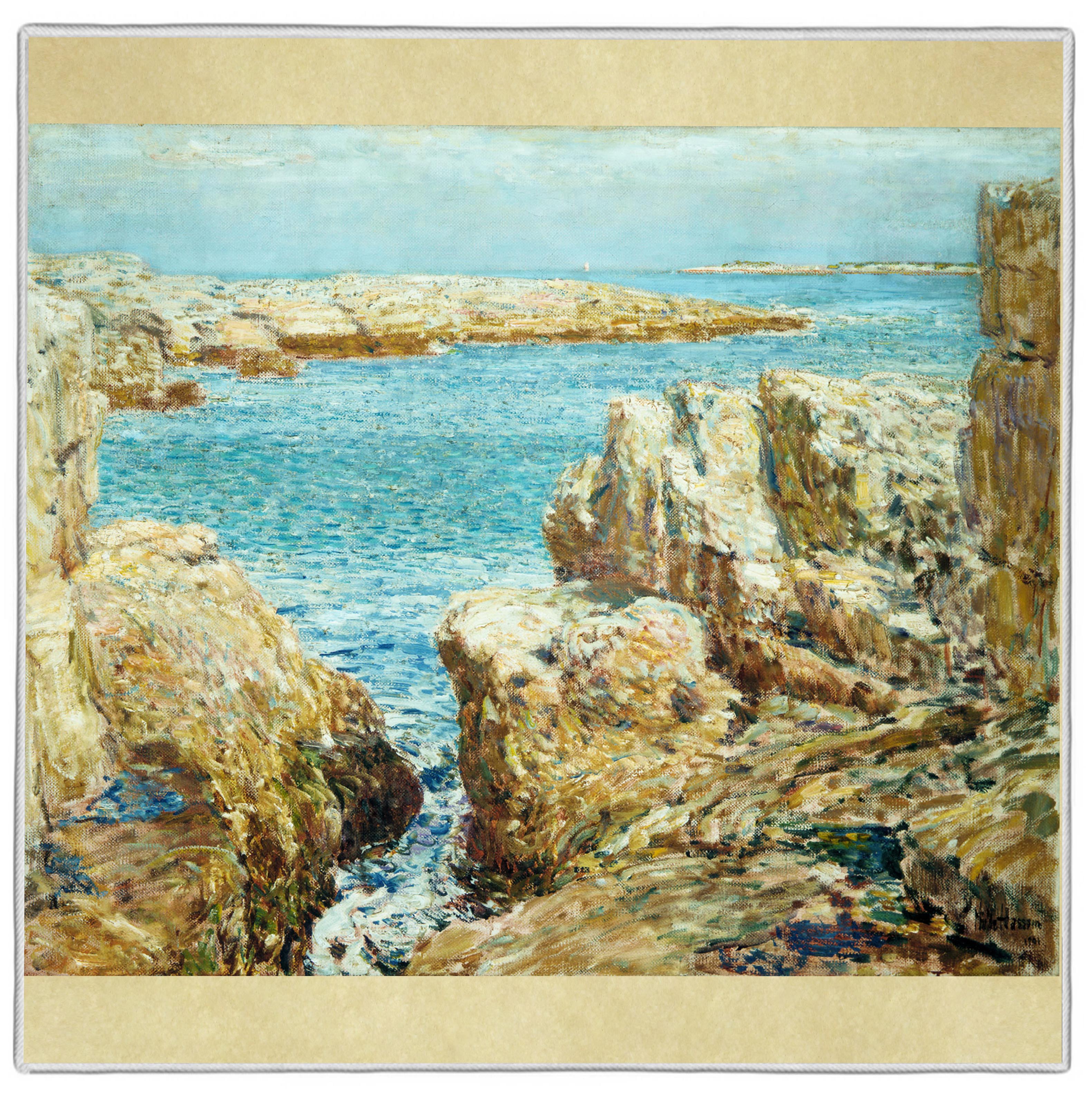 Coast Scene, Isles of Shoals Childe Hassam Pocket Square ARTP-8A
