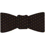 {[en]:Yellow Gold On Chocolate Grenadine Grossa Pin Dot Silk Bow Tie