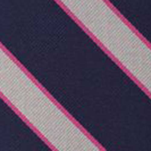 {[en]:Pembroke College Oxford Stripe Silk Pocket Square