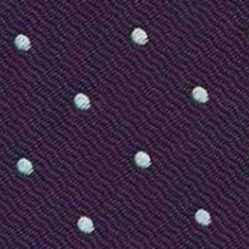 {[en]:White Dots on Purple Pin-Dot Silk Bow Tie