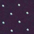 {[en]:White Dots on Purple Pin-Dot Silk Bow Tie