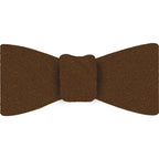 {[en]:Dark Mandarin Mulberrywood Weave Silk Bow Tie