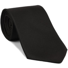 {[en]:Bitter Chocolate Oxford Silk Tie