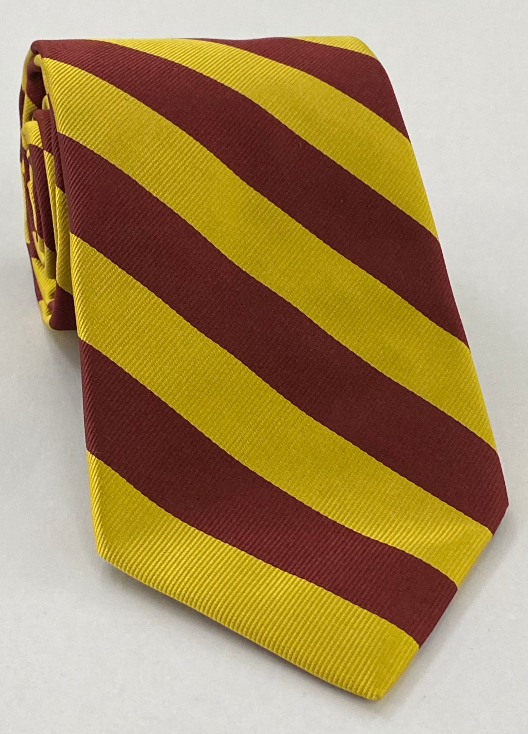 Loyola Silk Tie #ACO-14 (Maroon & Yellow Gold)