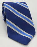 Carolina Blue, White & Navy Blue UNC Chapel Hill Silk Tie ACO-15
