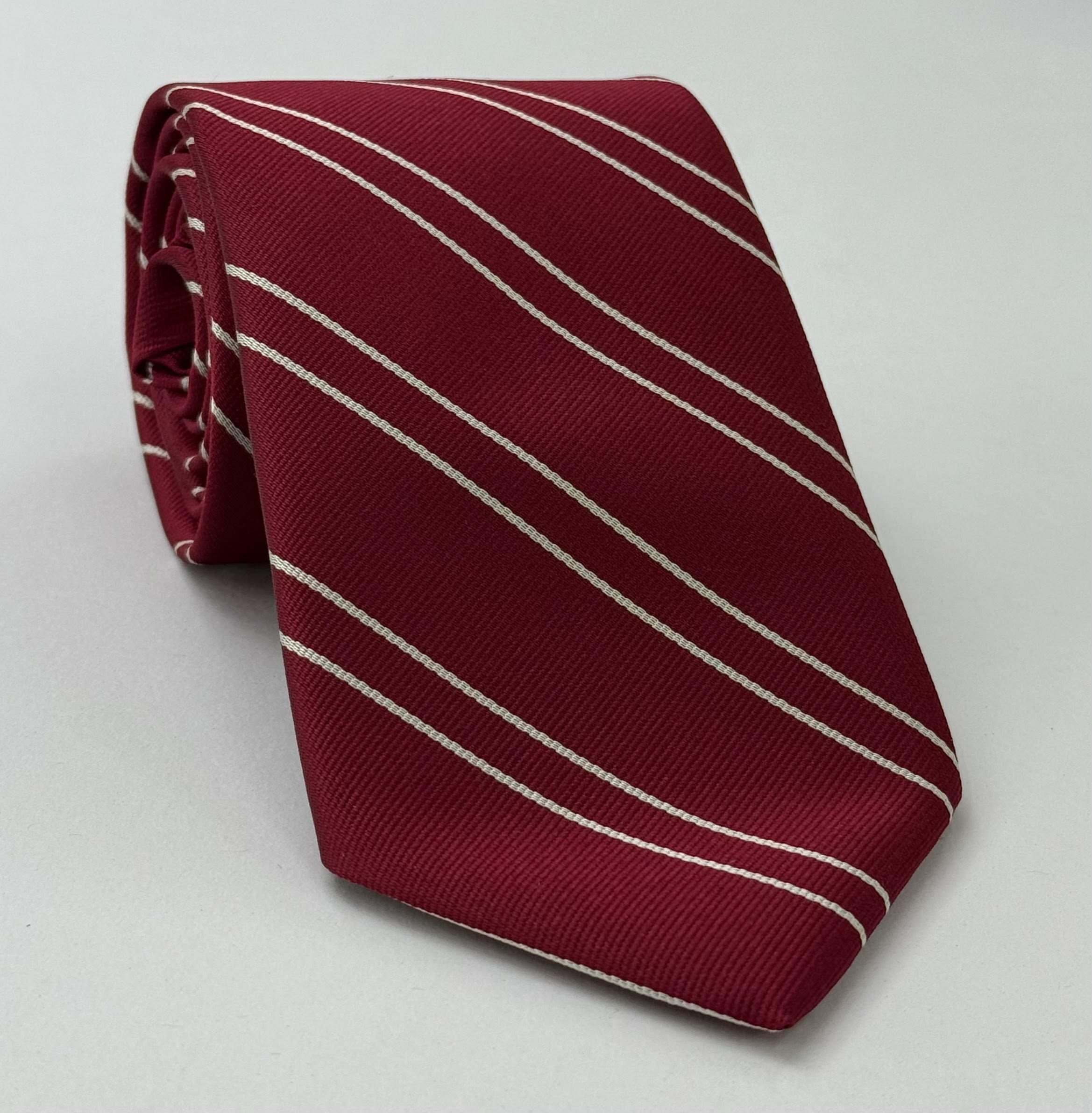 University of Oklahoma Silk Tie ACO-17 (Crimson & Off-White)