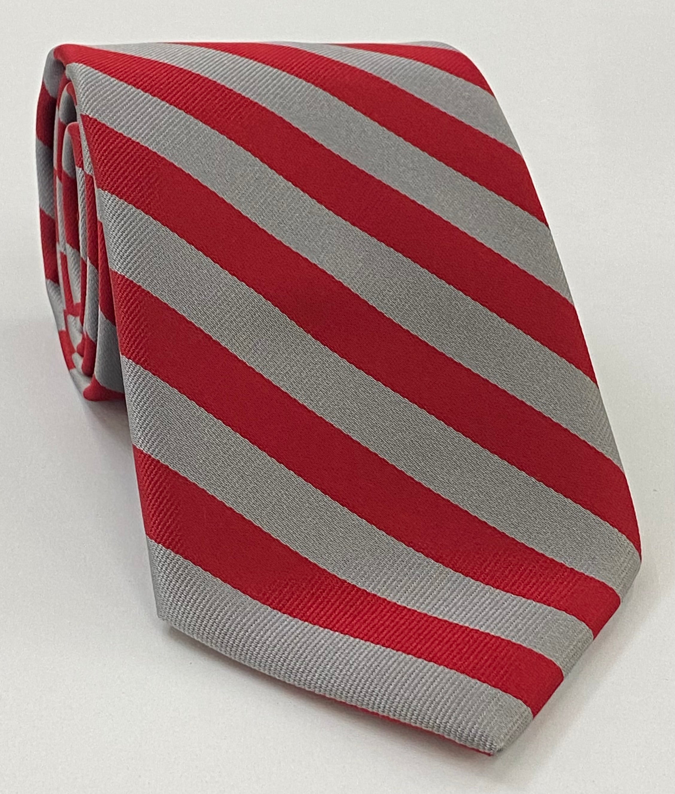 Ohio State Silk Tie #ACO-2 (Scarlett & Gray)