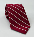 Crimson on White Harvard University Silk Tie ACO-25