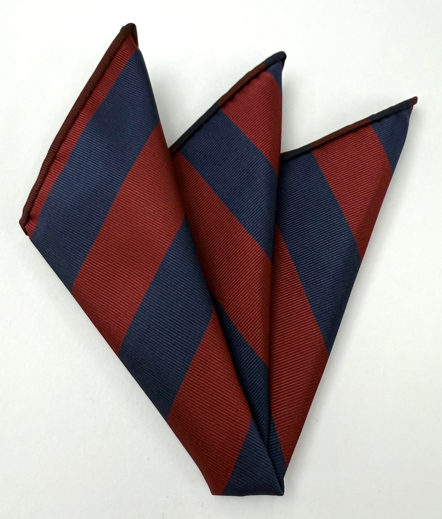 펜실베이니아 대학교 실크 포켓 스퀘어 #ACOP-7 (다크 레드 & 블루)