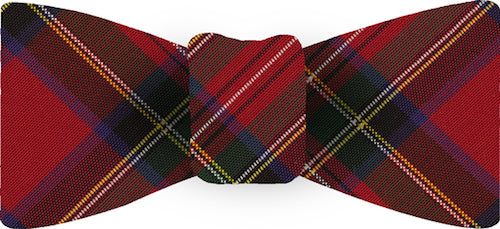 {[en]:Royal Stewart Plaid Tartan Irish Poplin Bow Tie