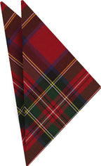 {[en]:Royal Stewart Plaid Tartan Irish Poplin Pocket Square