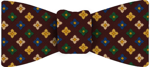 {[en]:Atkinsons Printed Irish Poplin Bow Tie