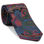 Red, Blue, Yellow, Green & Black Atkinsons Printed Irish Poplin Tie APR-4