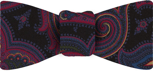{[en]:Atkinsons Printed Irish Poplin Bow Tie