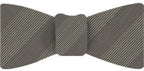 {[en]:Cream & Gray Stripe Atkinsons Irish Poplin Bow Tie