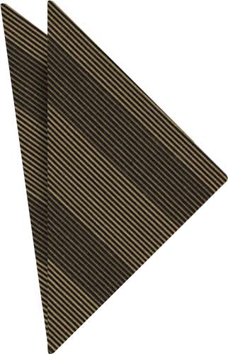 {[en]:Light Brown & Black Atkinsons Striped Irish Poplin Pocket Square