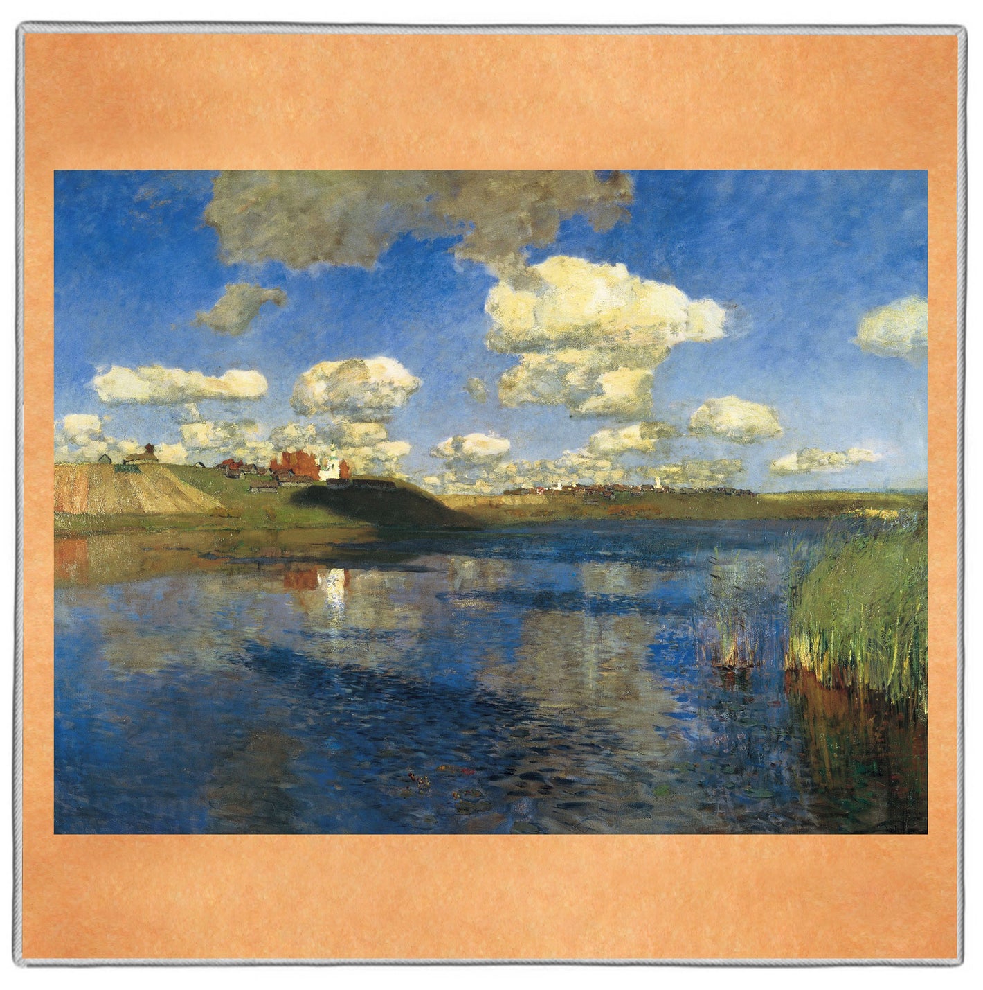 {[en]:Lake - Isaac Levitan Pocket Square