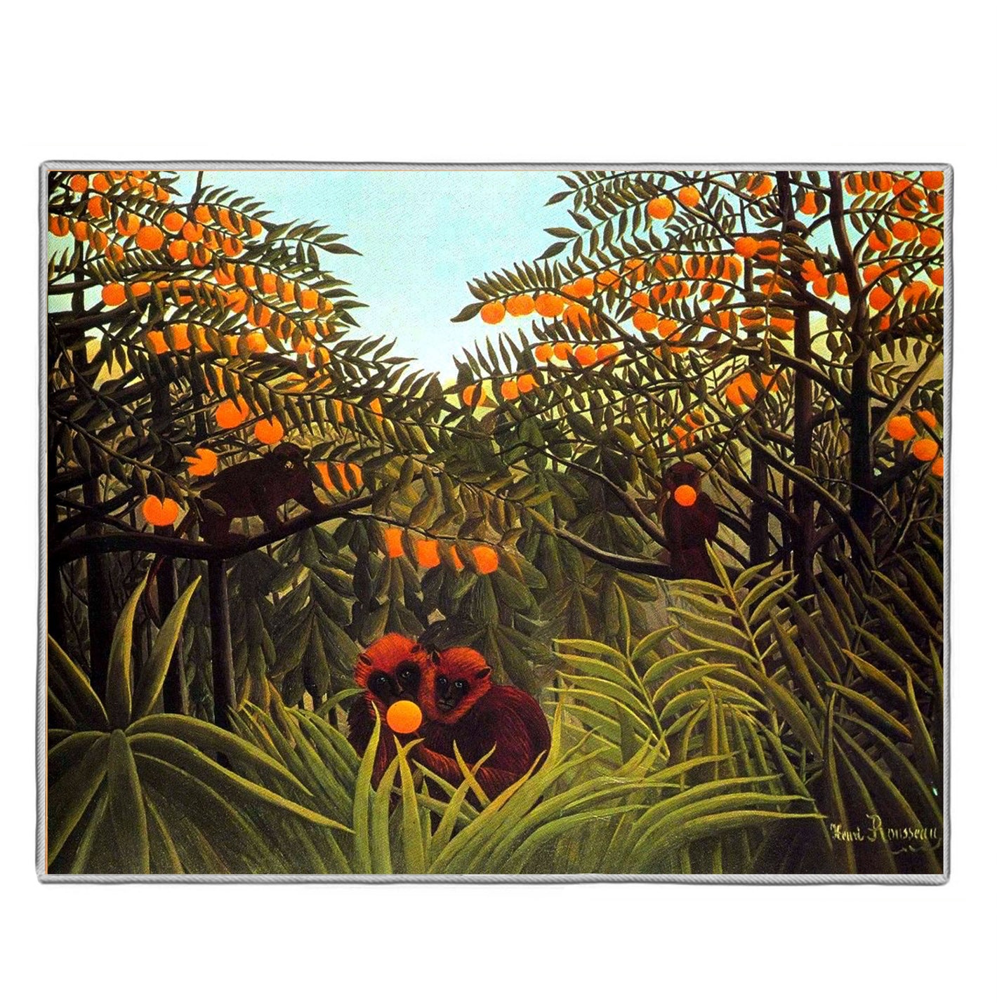 {[en]:Monkeys In The Jungle - Henri Rousseau Pocket Rectangle