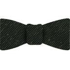 {[en]:Dark Olive Green Shantung Grenadine Fina Silk Bow Tie