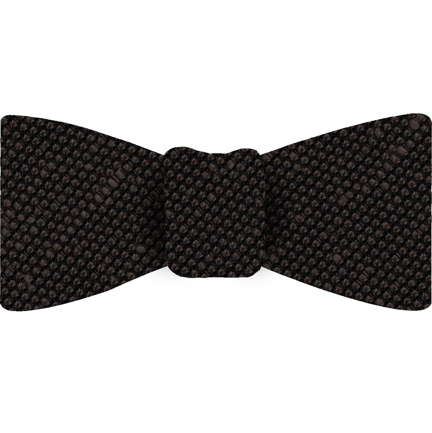 {[en]:Dark Chocolate Shantung Grenadine Fina Silk Bow Tie