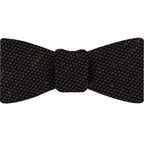{[en]:Dark Chocolate Shantung Grenadine Fina Silk Bow Tie