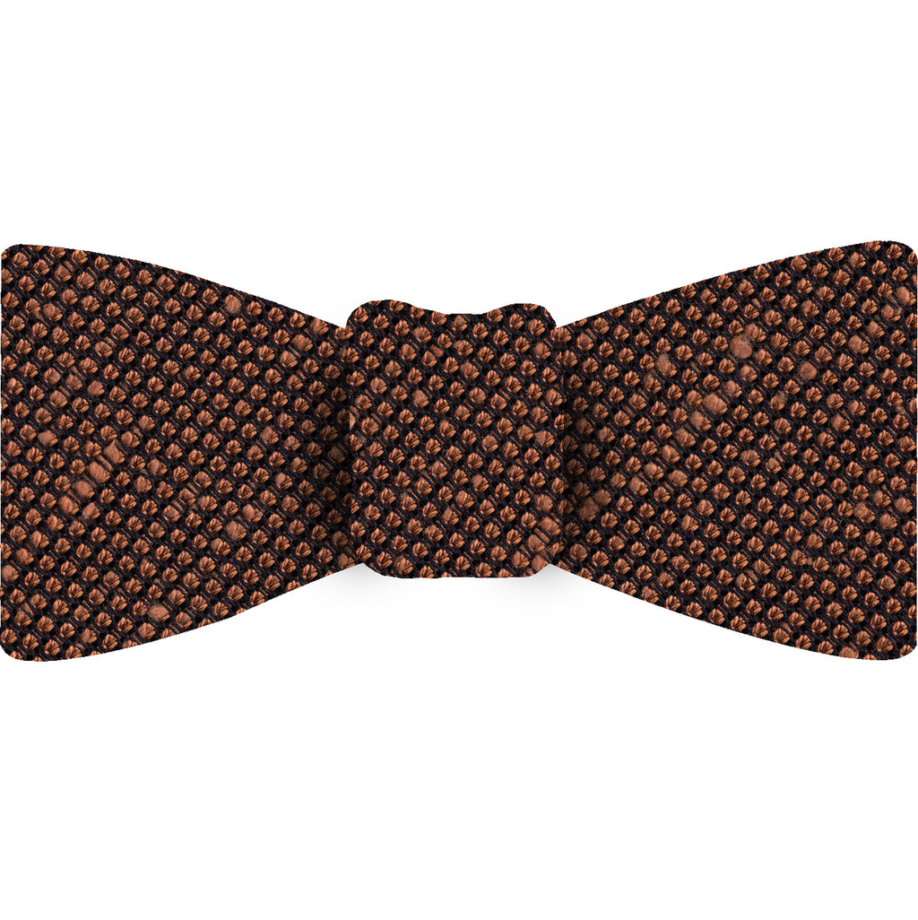 {[en]:Brick Shantung Grenadine Fina Silk Bow Tie