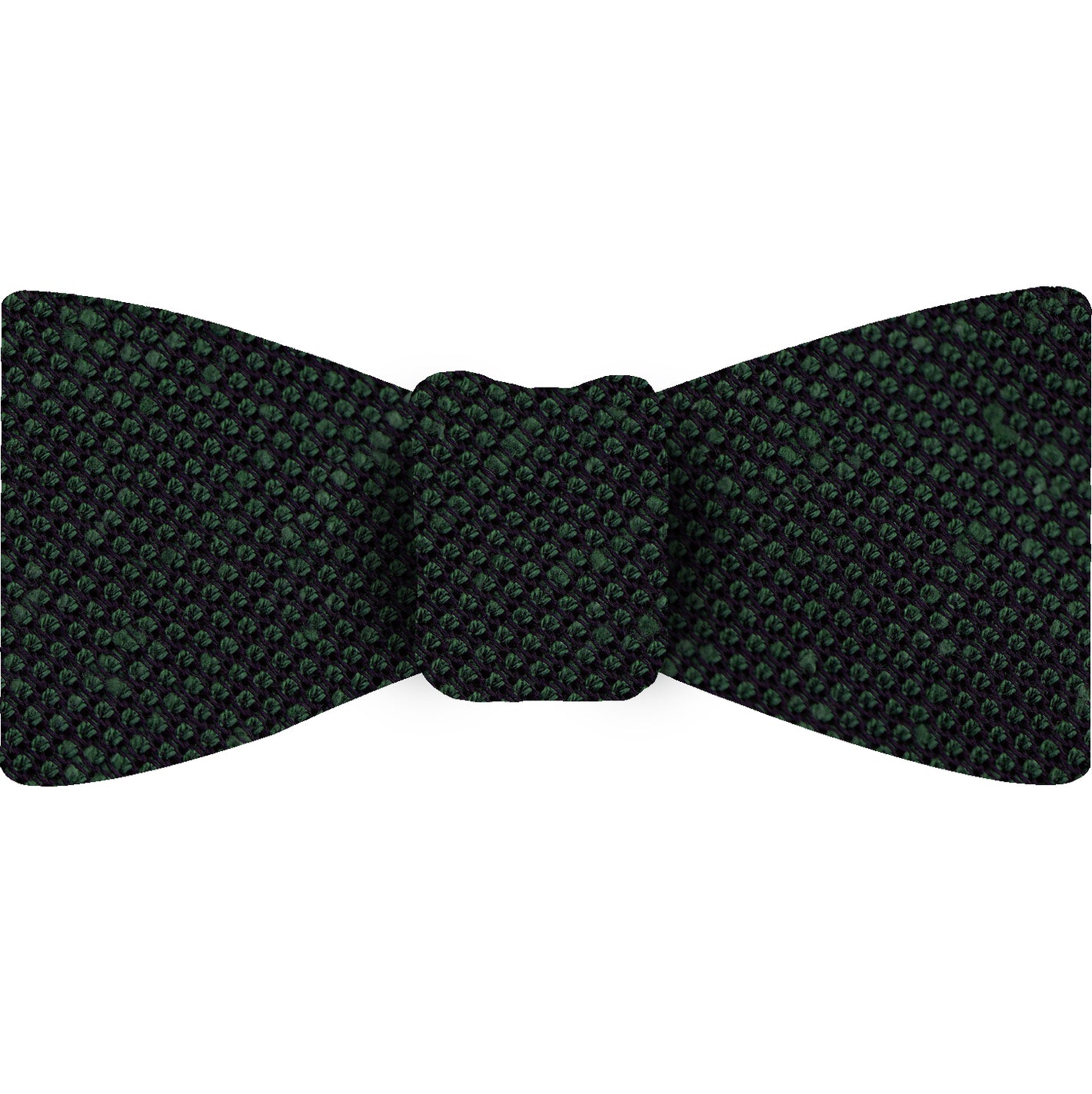 {[en]:Forest Green Shantung Grenadine Fina Silk Bow Tie