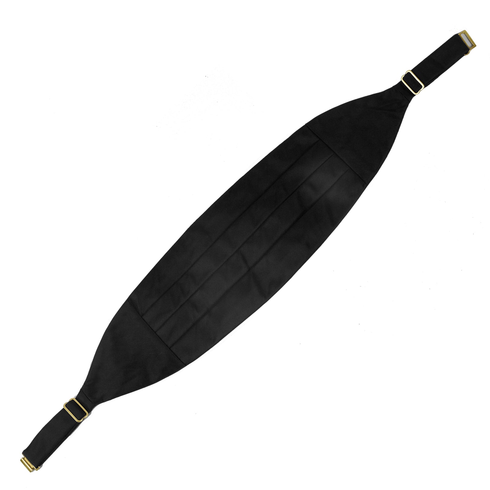 Classic Cummerbund - Black Thai Shot Silk Cummerbund with Brass clasp and sliders THCB-20