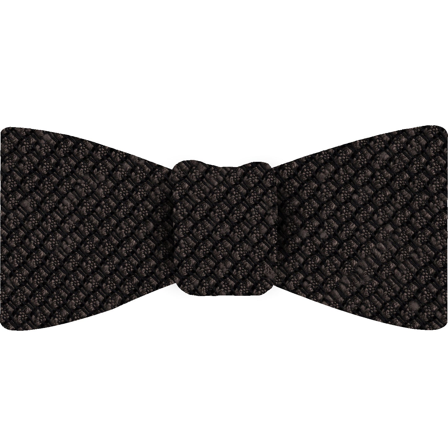 {[en]:Dark Chocolate Shantung Grenadine Grossa Silk Bow Tie