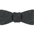 {[en]:Charcoal Gray Shantung Grenadine Grossa Silk Bow Tie