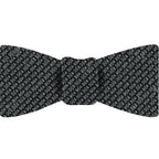 {[en]:Charcoal Gray Shantung Grenadine Grossa Silk Bow Tie