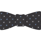 {[en]:Midnight Blue Shantung Grenadine Grossa Silk Bow Tie