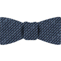 {[en]:Salmon & White on Dark Navy Blue Mogador Pattern Bow Tie