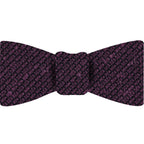 {[en]:Purple Shantung Grenadine Grossa Silk Bow Tie