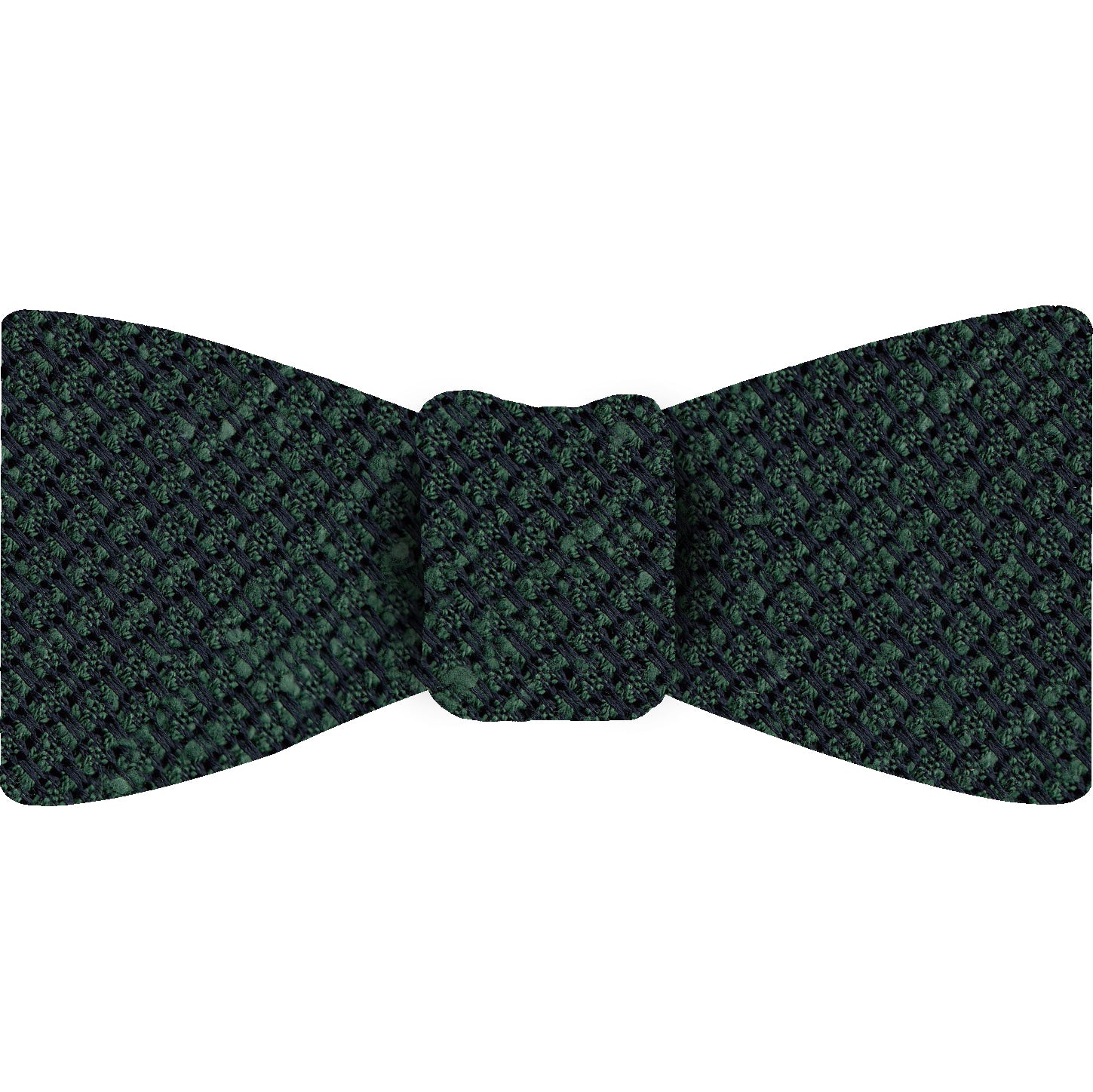 {[en]:Forest Green Shantung Grenadine Grossa Silk Bow Tie