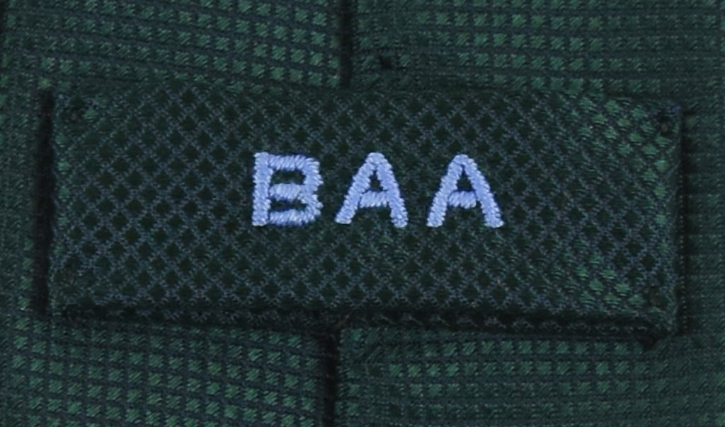 Monograms on Tie Keepers (up to 3) - Handsewn