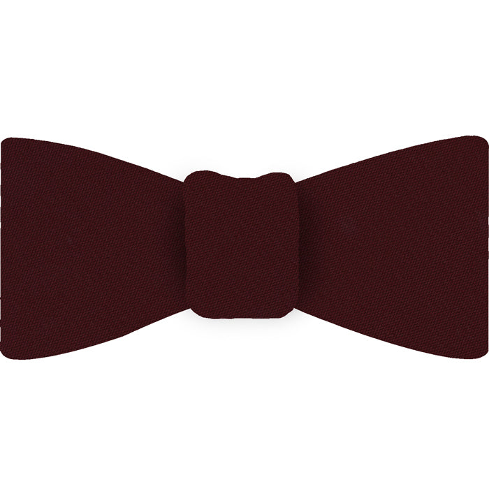 {[en]:Burgundy Barathea Silk Bow Tie