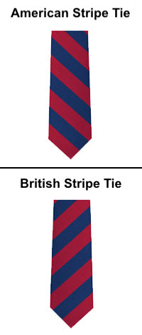 British Stripe Direction Tie