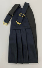 Classic Cummerbund - Midnight Blue Satin Solid Silk with Brass clasp and sliders BSACC-2C