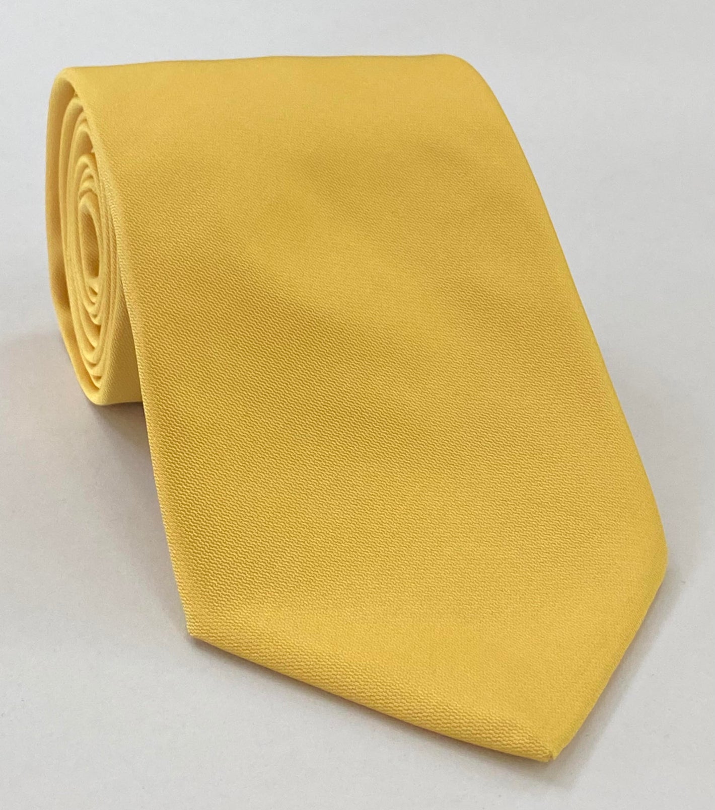 Yellow Barathea Silk Tie BAT-2